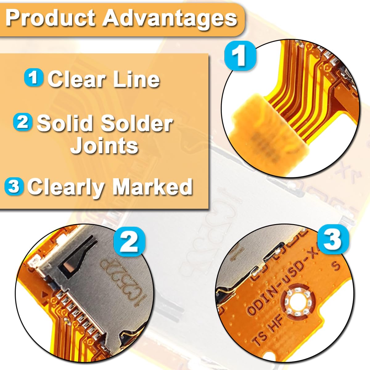 Amazon.co.jp: ZHUROUPU 2個マイクロSD TFカードスロット交換修理部品