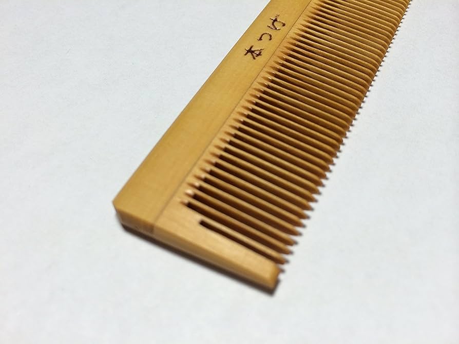 Amazon | 本つげ 「黄楊櫛」セットくし（大） 椿油仕立【つげ櫛
