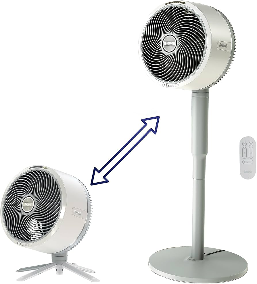 Amazon.com: Shark FlexBreeze Pedestal & Tabletop Fan, Indoor