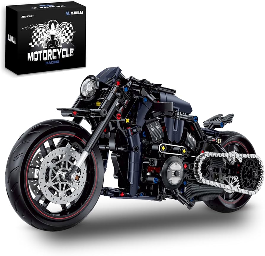 Amazon.co.jp: MJDDJA 1:8 オートバイビルディングブロックおもちゃ