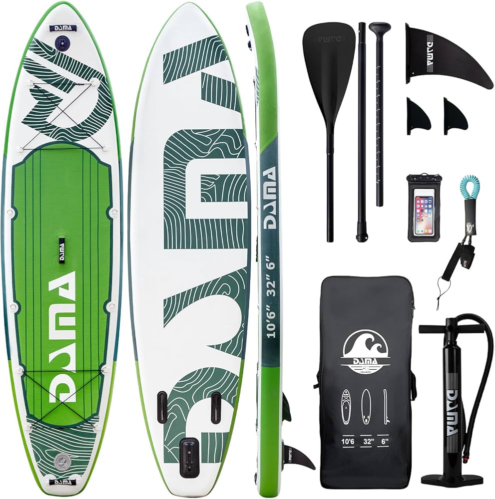 Amazon | DAMA プレミアム 空気注入式 スタンドアップパドルボード (厚