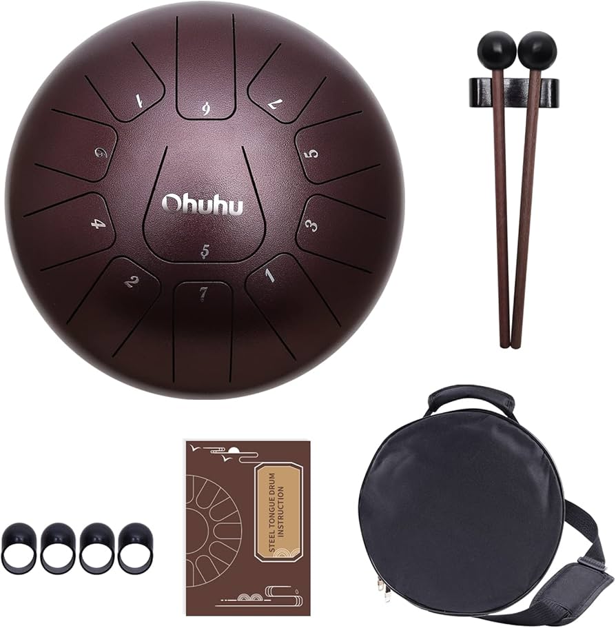 Amazon | Ohuhu スリットドラム 打楽器 12インチ 13音 Cメジャー