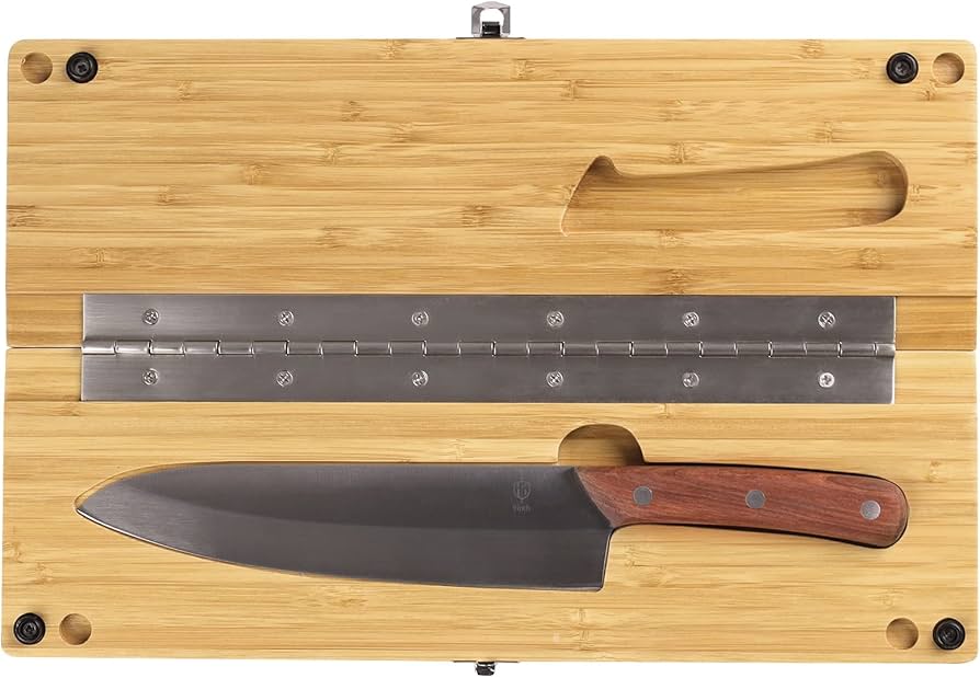 Amazon | 【FSC認証製品】良木工房(YOSHIKI) 竹製 キャンプ 包丁まな板