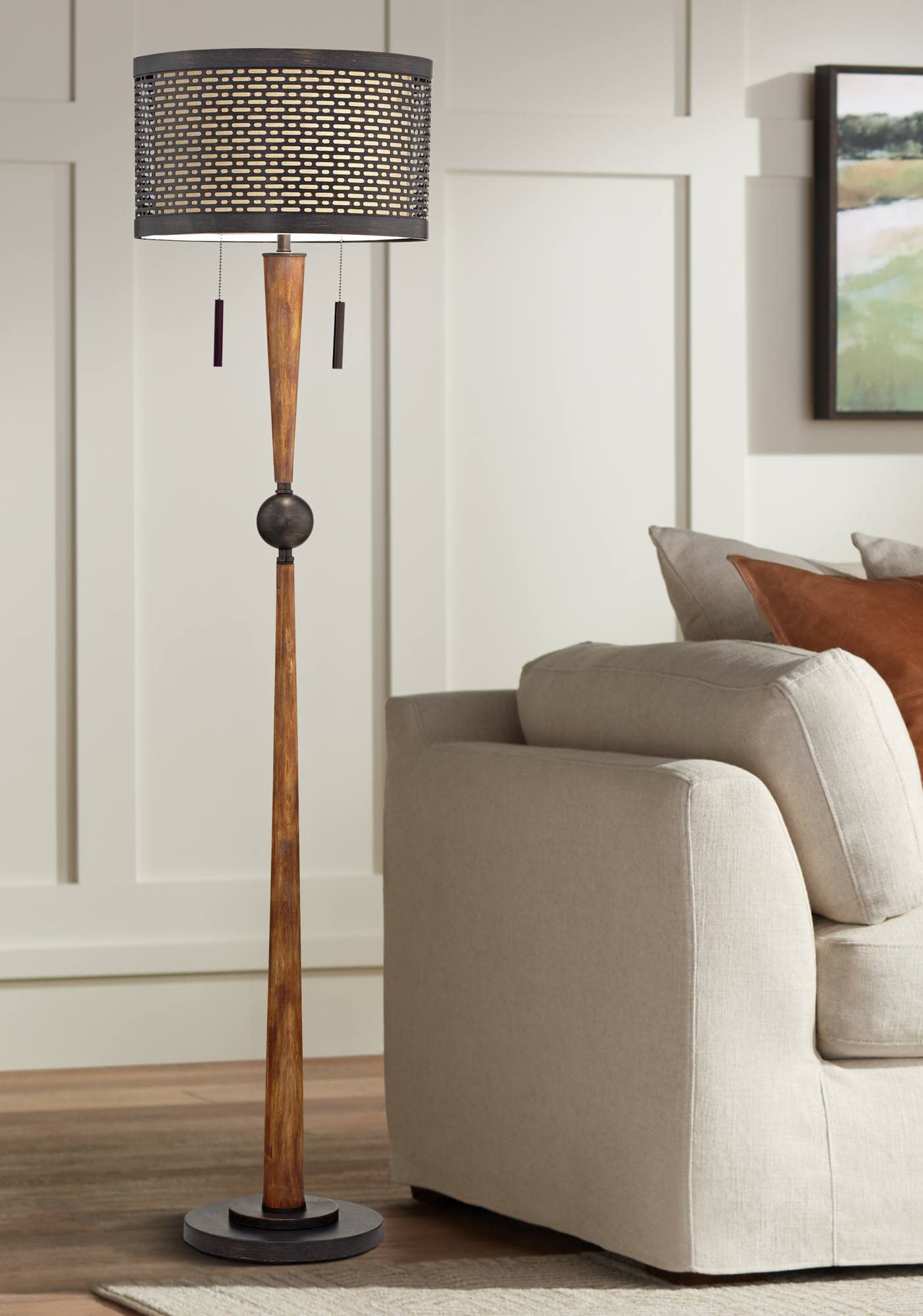 Franklin Iron Works Hunter Modern Mid Century Farmhouse Rustic