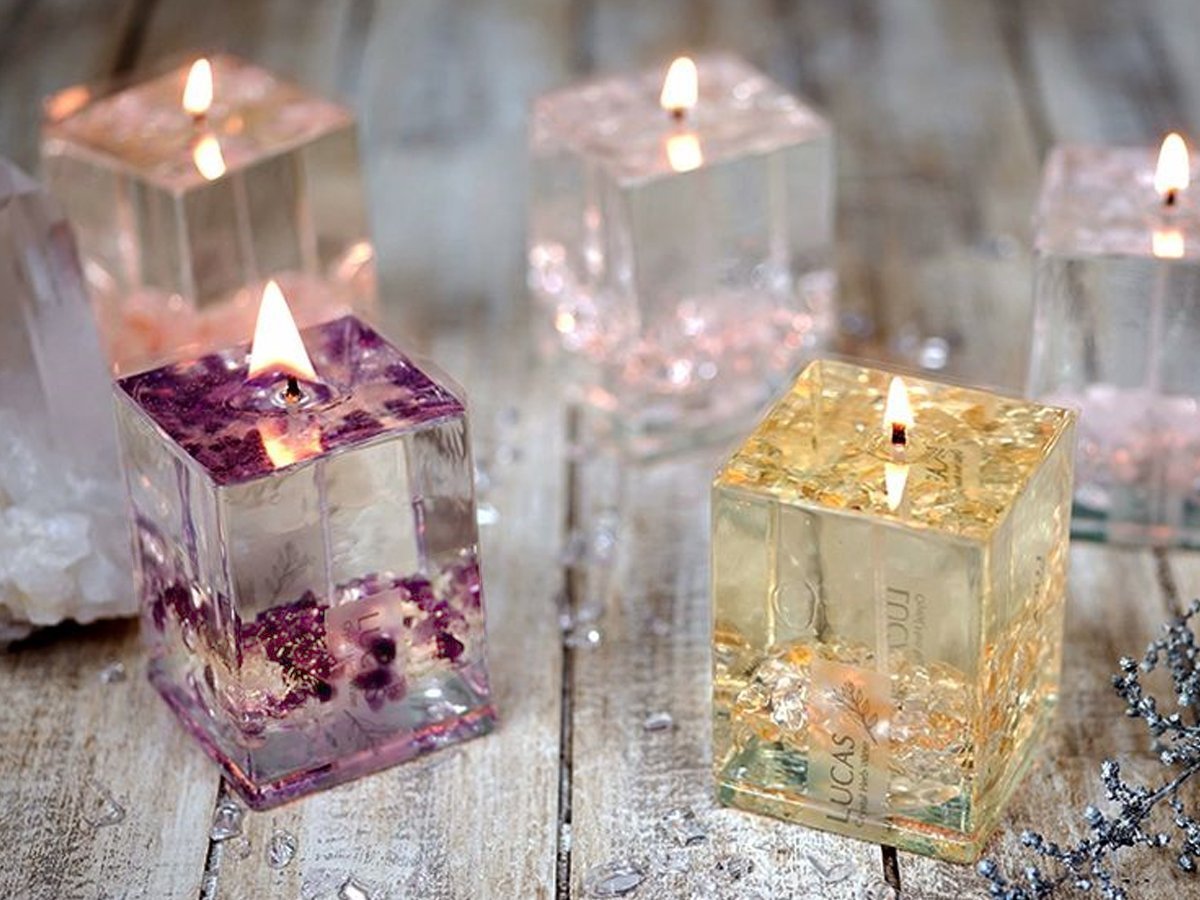 Amazon | LUCAS ホワイトセージ&天然石 浄化キャンドル 【アメジスト