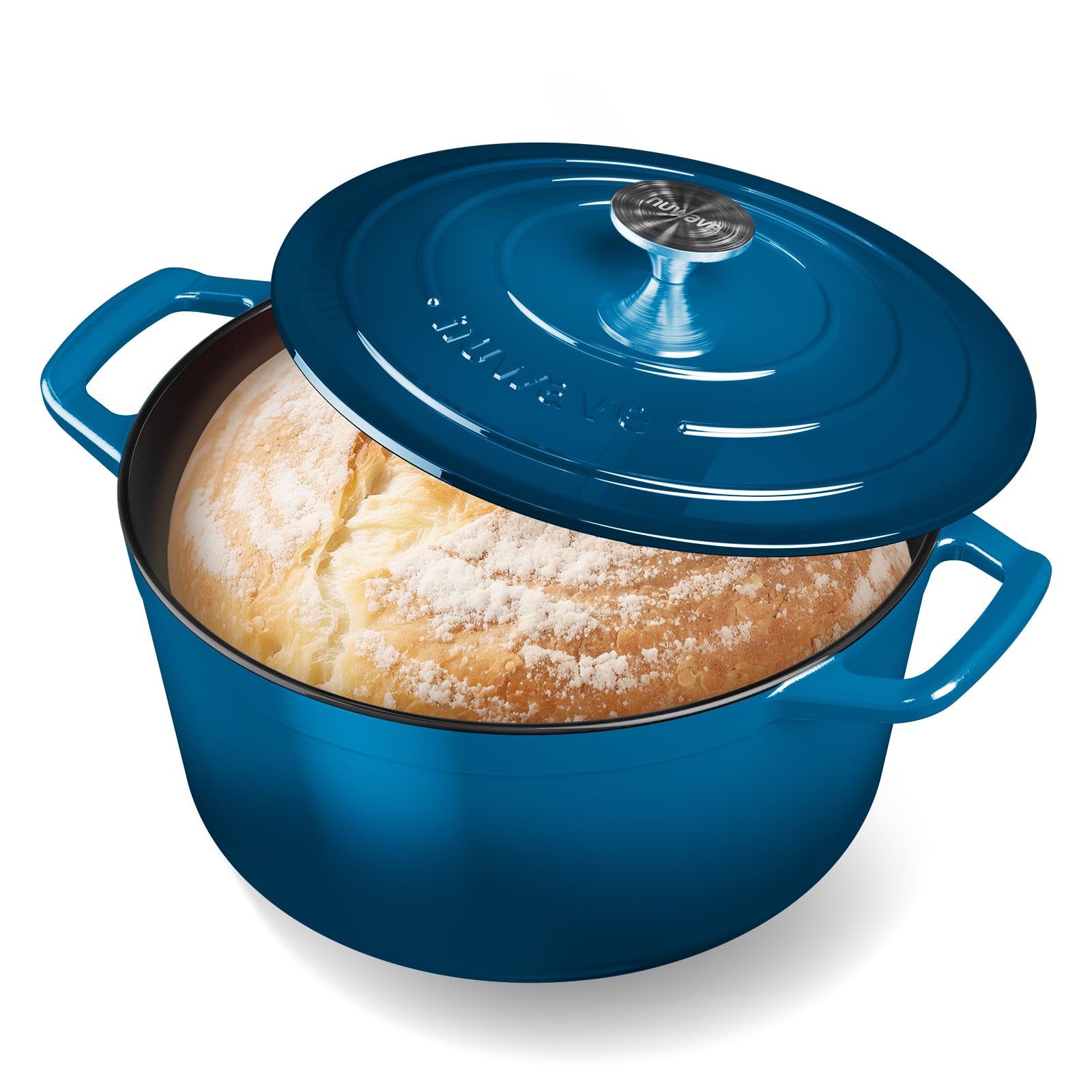Amazon.com: Nuwave 6QT Healthy Enameled Cast Iron Dutch Oven Pot