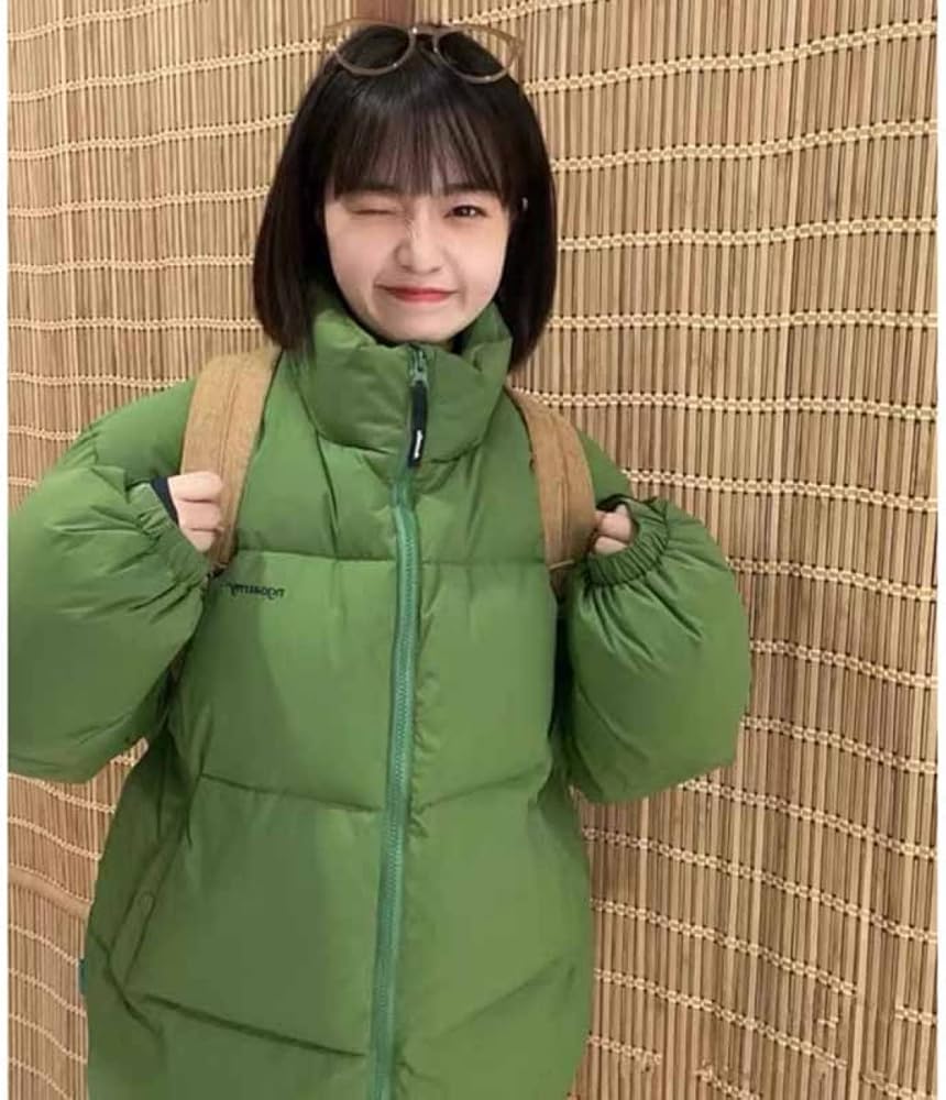 Amazon.co.jp: [KYAZJA] ダウンコート 大きいサイズ グリーン/緑