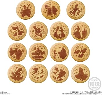 Amazon | Disney Characters 刺繍缶バッジビスケット2 12個入りBOX (食