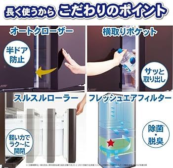 Amazon | 三菱電機 日本製 切れちゃう瞬冷凍 コンパクト大容量冷蔵庫