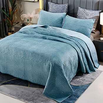 Amazon｜ベッドスプレッド ベッドカバー 3点セット シングル