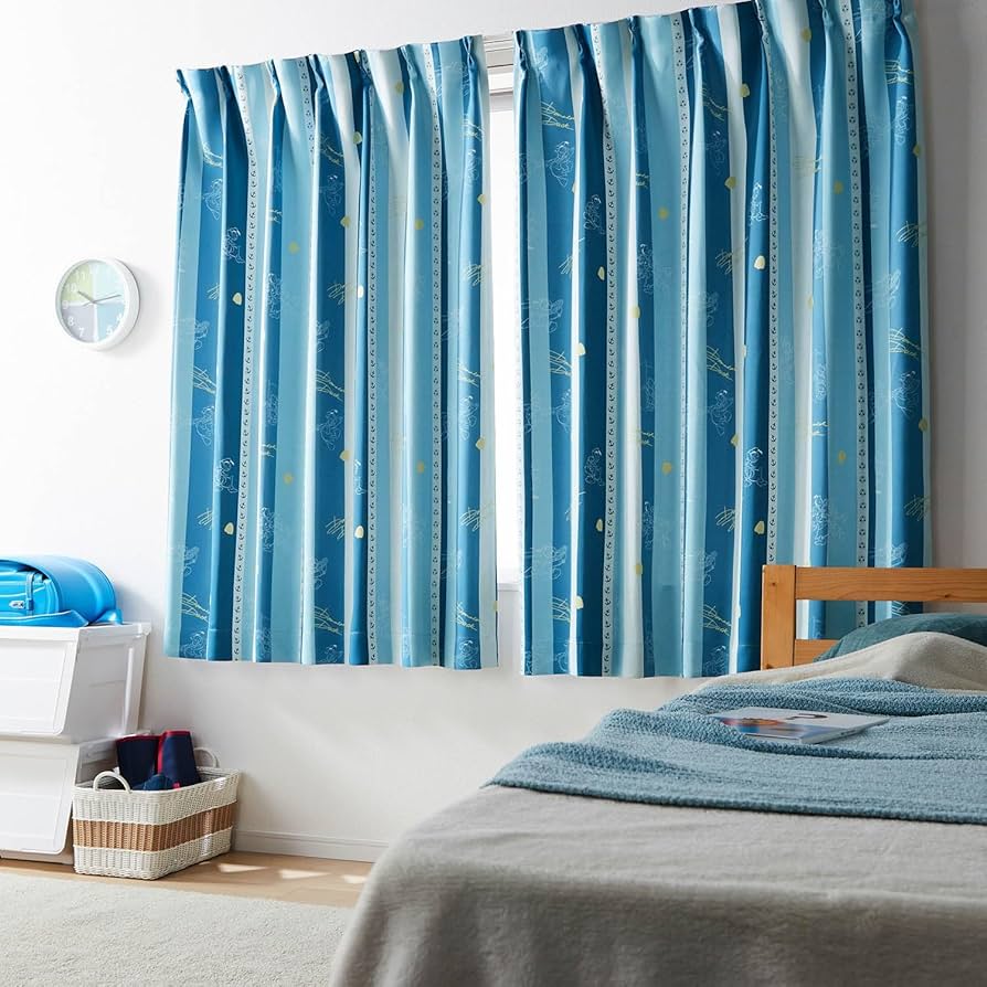 Amazon｜[ベルメゾン] ディズニー カーテン 遮光 遮熱 ドナルド