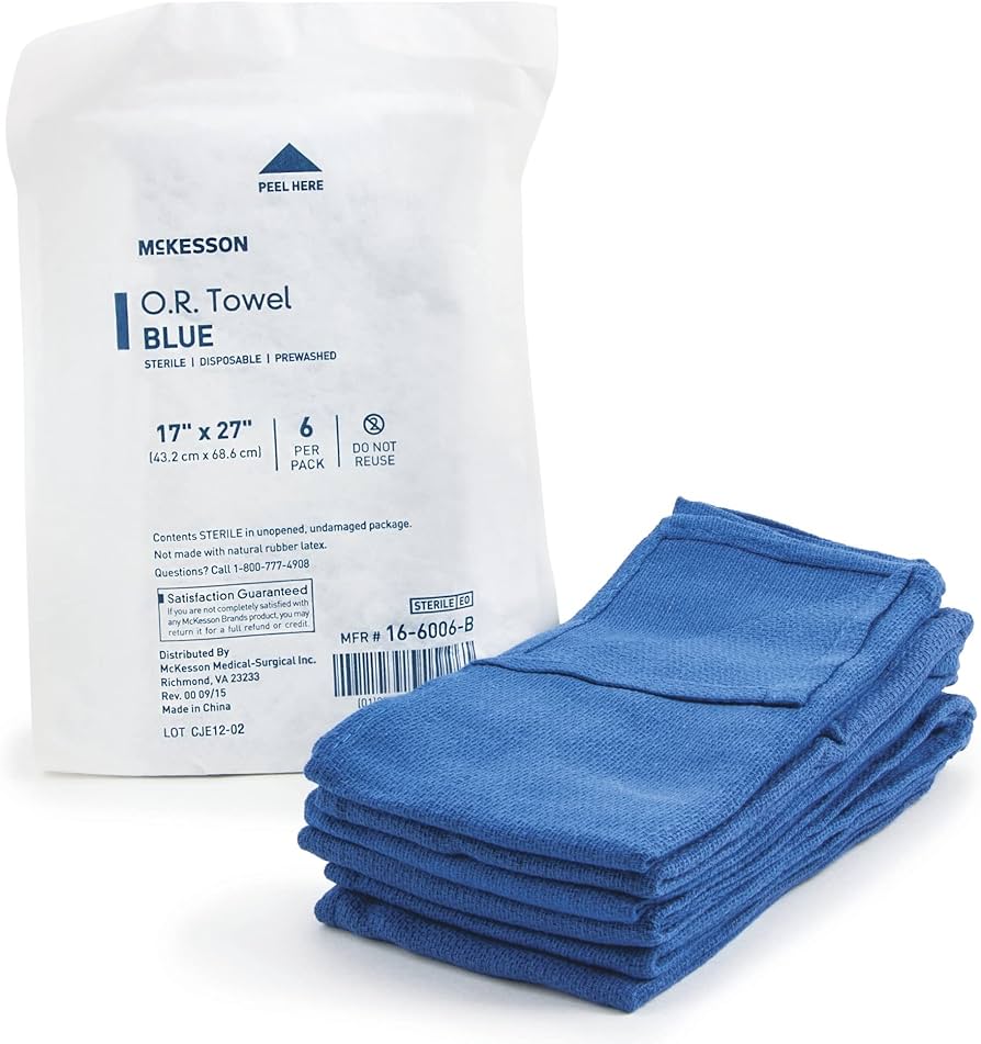 Amazon.com: McKesson Operating Room Towels, Sterile, Disposable