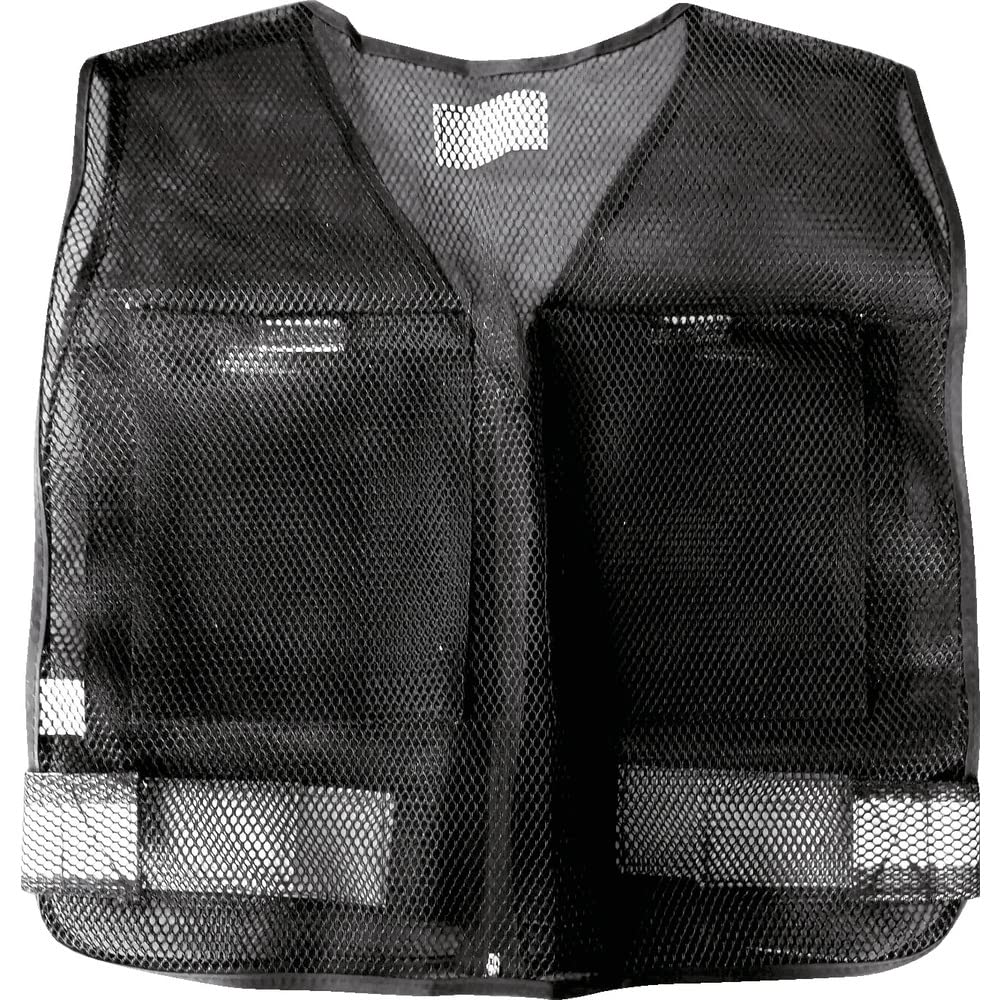 Amazon.co.jp: トラスコ中山(TRUSCO) メッシュベスト ポケット付き 黒