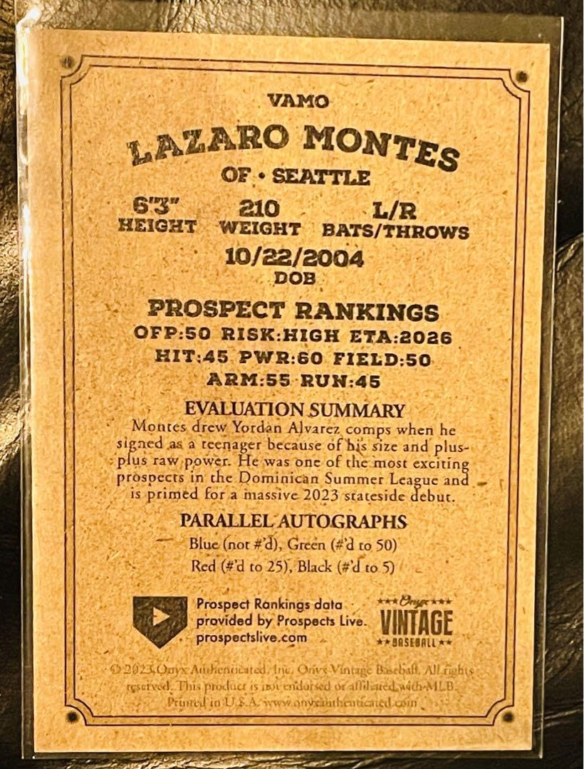 Amazon.co.jp: 超新星！！Lazaro Montes 直筆サイン マリナーズ 期待の