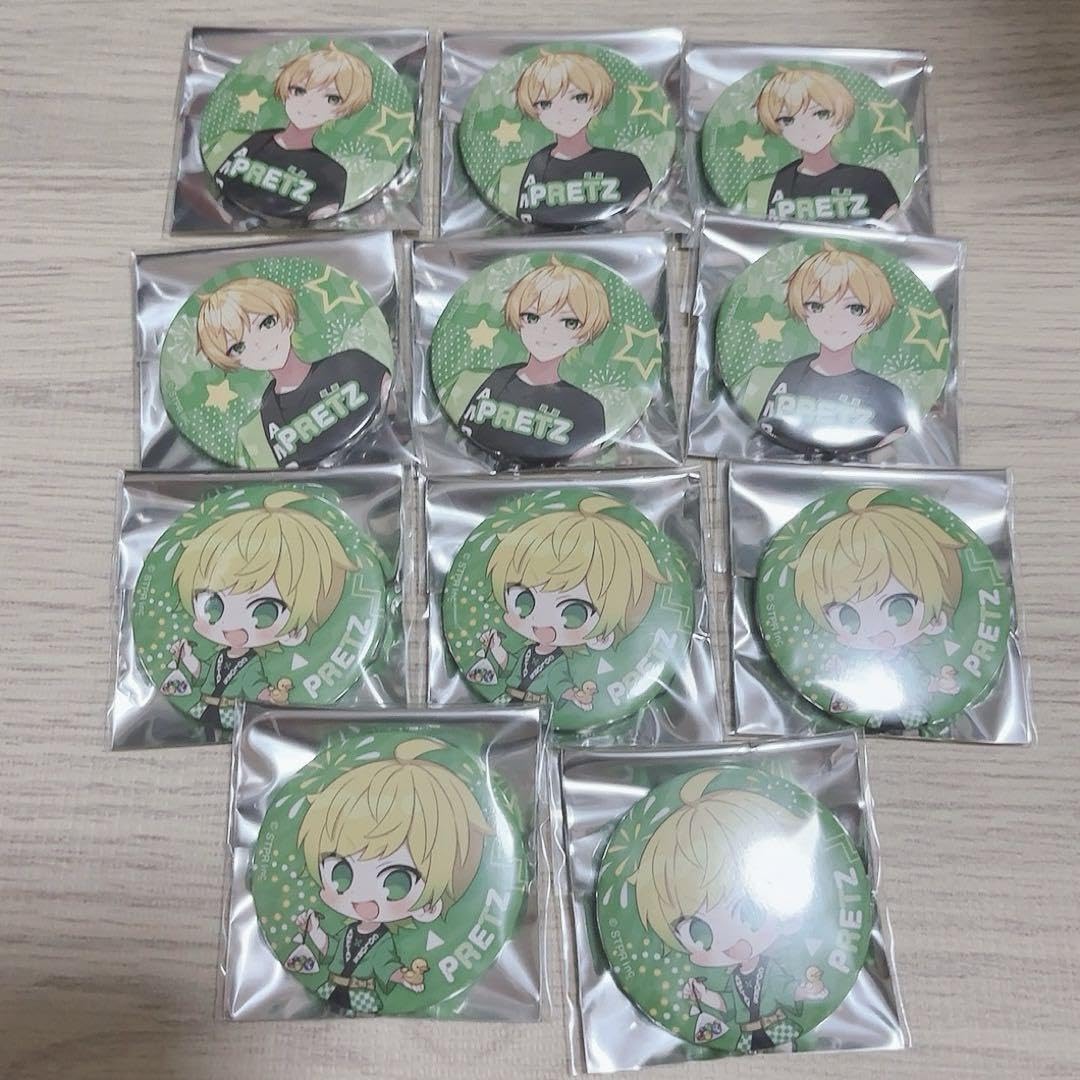 ぷりっつ 直筆サイン入り 缶バッジ Summer AMPTAKxCOLORS ぷりっつ