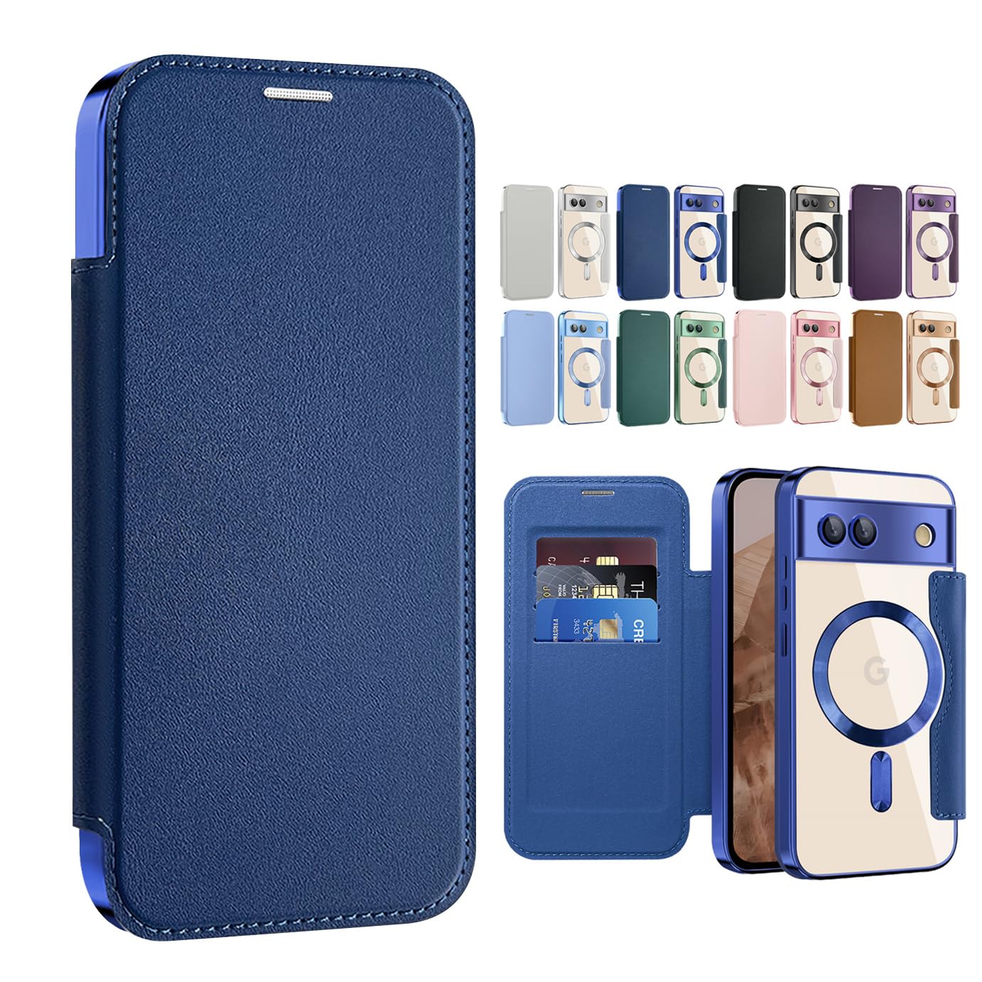 Amazon.co.jp: レンズフルカバー Google Pixel 8A ケース 手帳型 透明