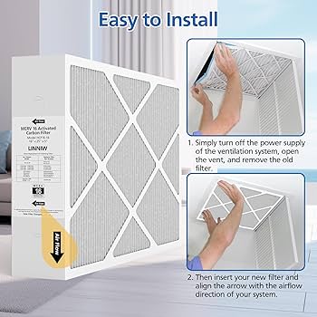 2 Pack X6672 16x25x5 MERV 16 Filter Compatible with Lennox X6672