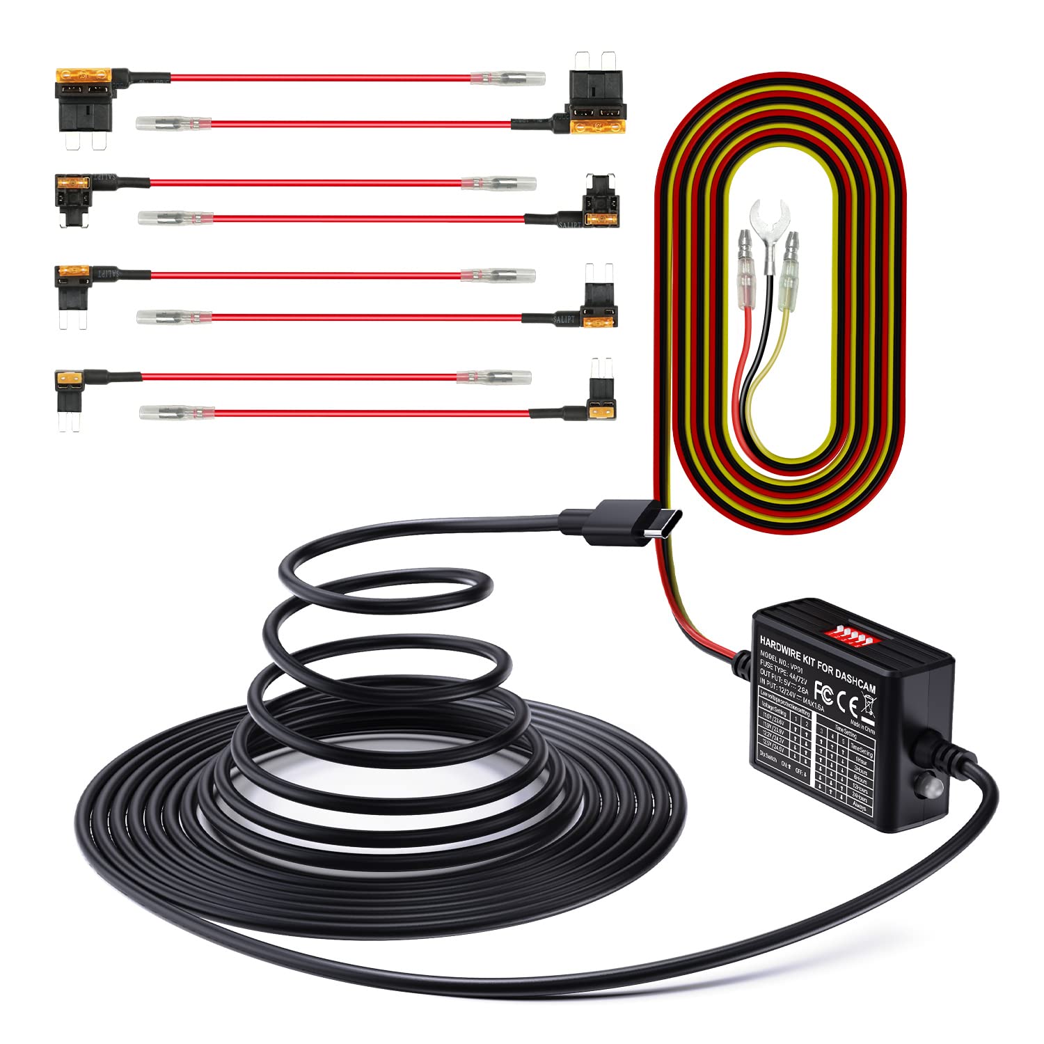 VANTRUE NEXUS 5 ドライブレコーダー直結電源ケーブルセット￼