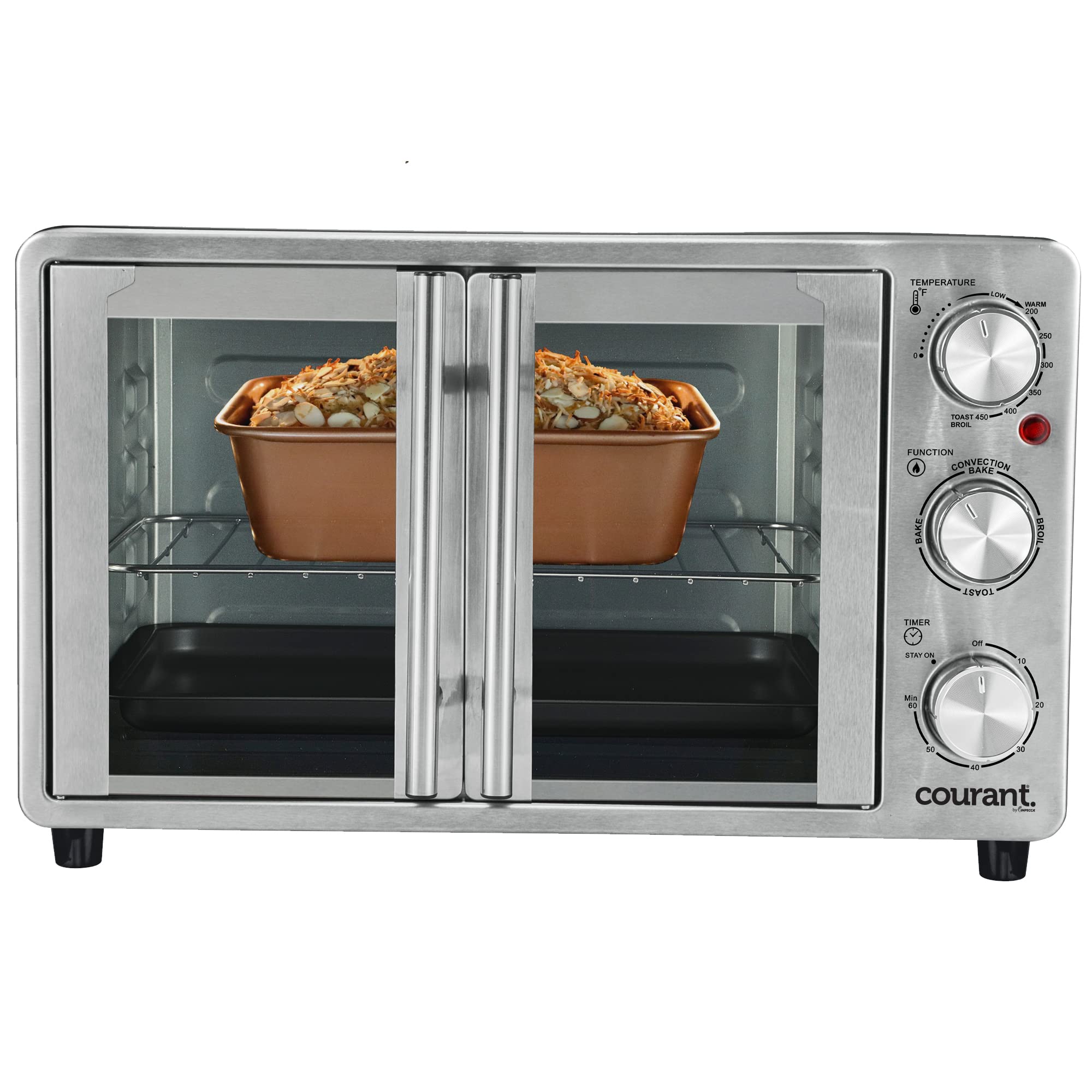 Amazon.com: Courant French Door Convection Toaster Oven & Broiler