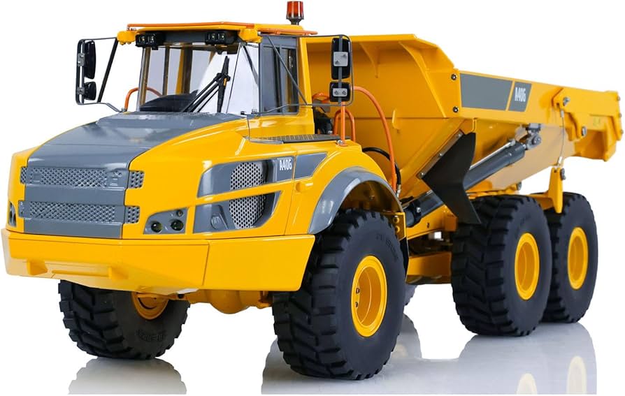 Amazon.com: wheelfun Double E 1/16 RC Hydraulic Articulated Truck