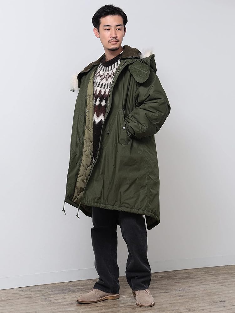 Amazon | [ビームス] コート 中綿 M-65タイプ モッズコート メンズ