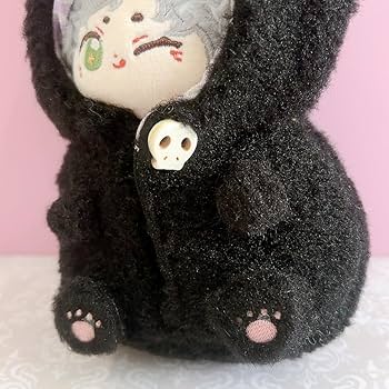 Amazon.co.jp: ぬいぐるみ用立体着ぐるみ 黒猫 10cm用 ぬい服 着ぐるみ