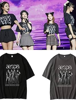 Amazon.co.jp: AESPA Tシャツ 応援服 エスパ Tシャツ ティーシャツ