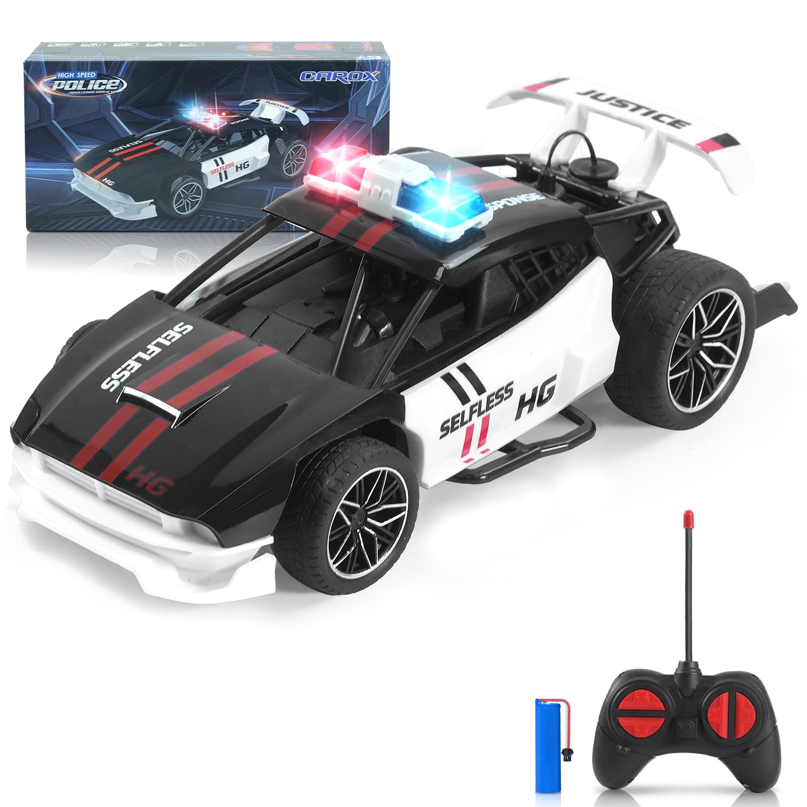 Amazon.co.jp: CYLION ラジコン パトカー おもちゃ 小型 ラジコンカー