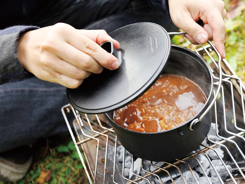 Amazon.com : Snow Peak Cast Iron Duo Cooker : Campfire Cookware