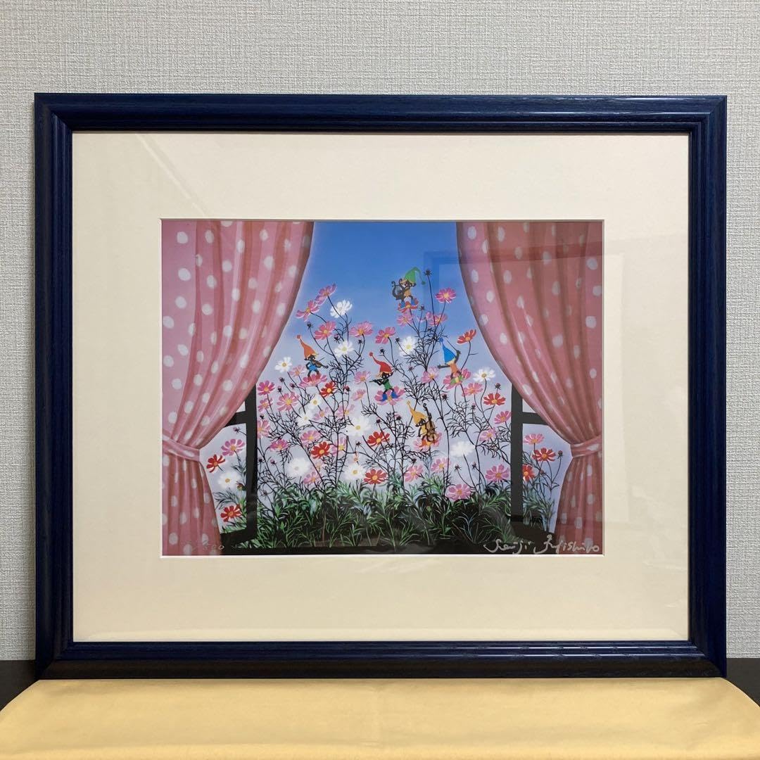 美品✨】藤城清治「春のデュエット」レフグラフ 直筆サイン入 版画 68