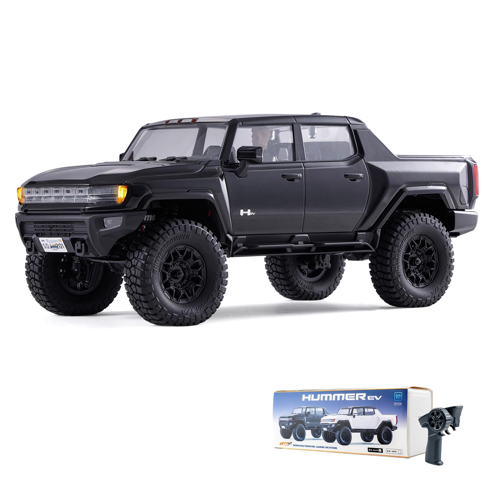 FCX18 FMS 1/18 Hummer EV RC Crawler, RC Pick-up Truck, RC Rock