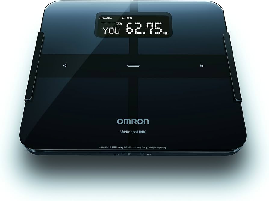 Amazon | オムロン 【自動電源ON】【4秒測定】【体重50g単位表示】【PC