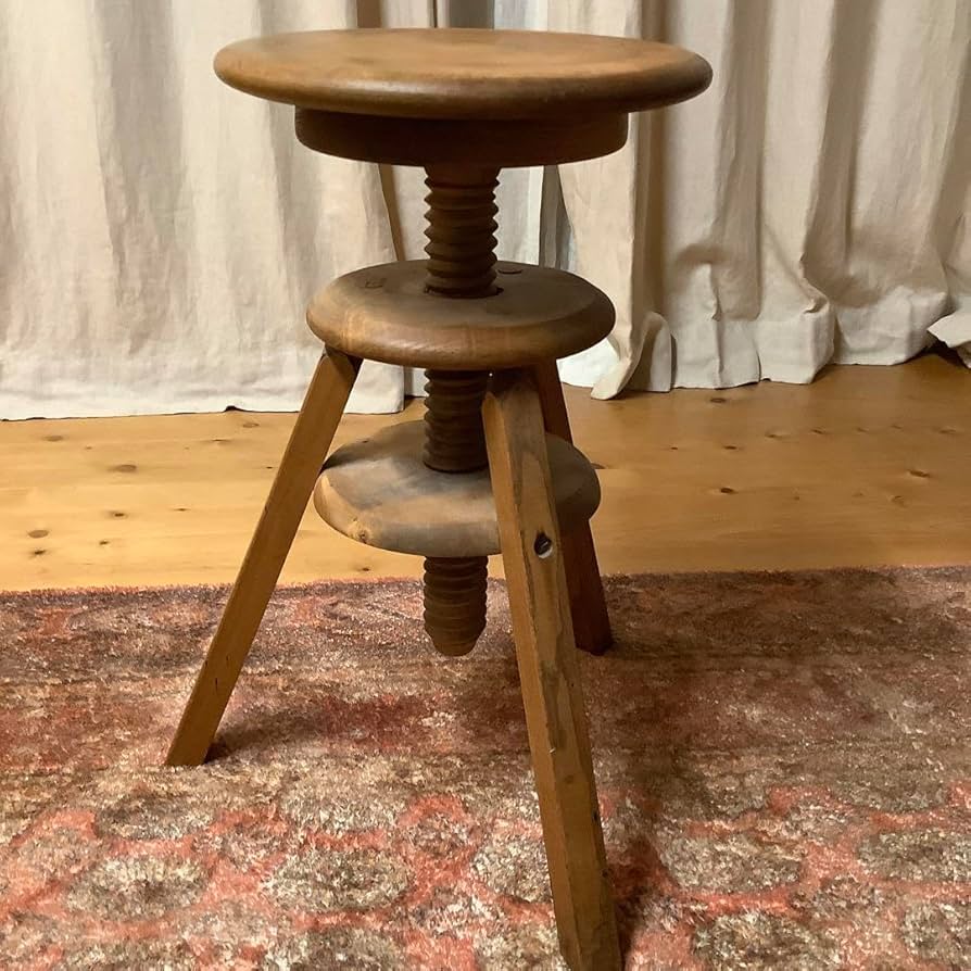 Amazon｜ヴィンテージ アトリエスツール フランス アンティーク 回転