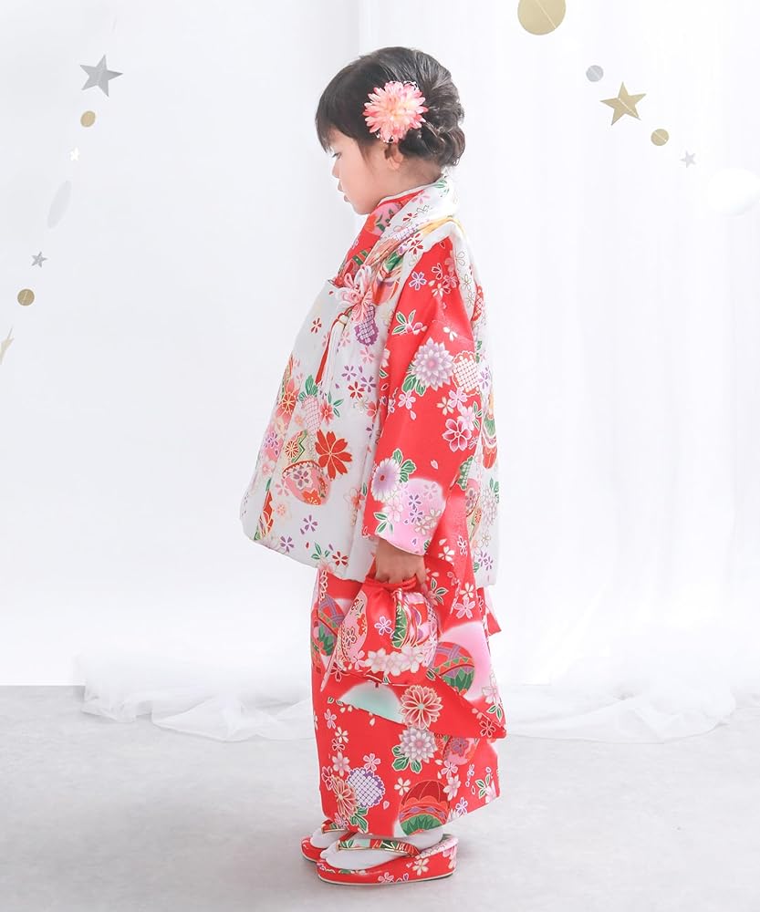 Amazon | [KYOETSU] [キョウエツ] 着物セット 七五三用 3歳用 被布