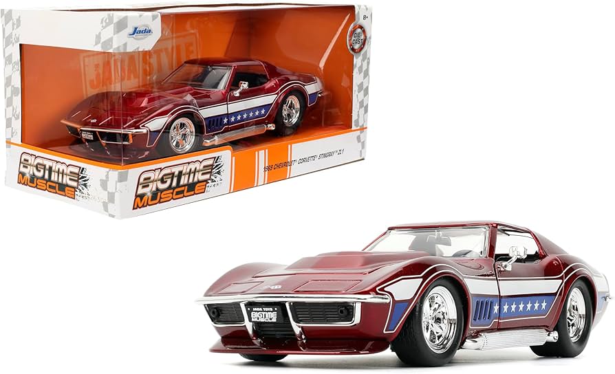 Amazon.com: Jada Toys Bigtime Muscle 1:24 1969 Corvette Stingray