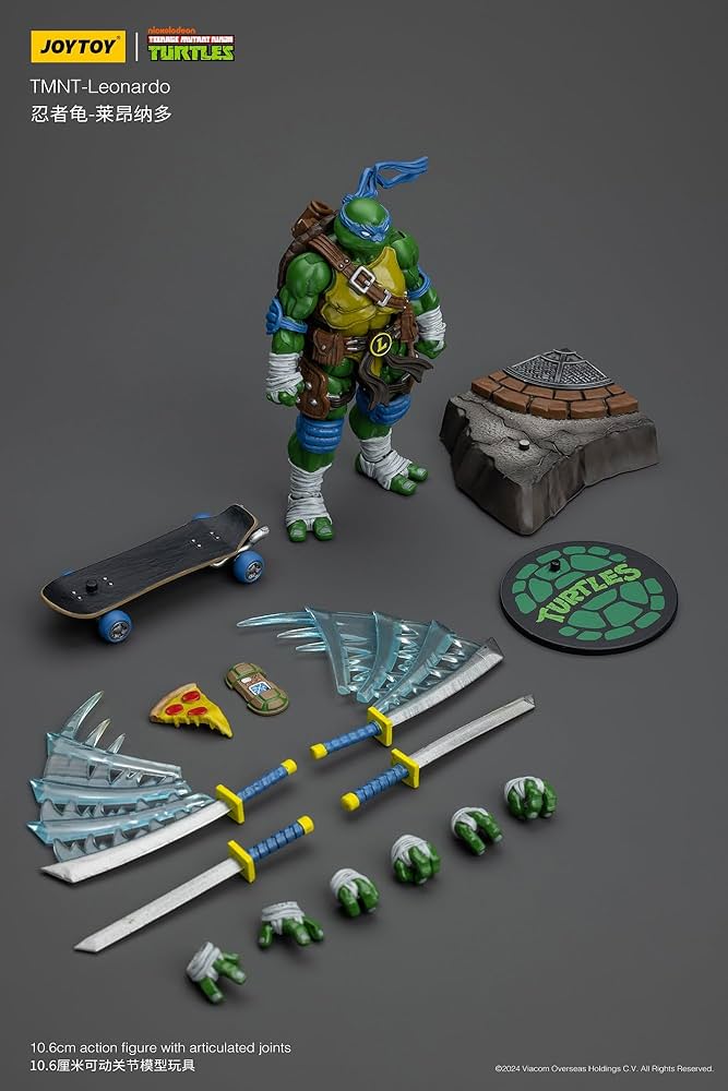 Amazon.co.jp: JOYTOY TMNT ミュータント タートルズ TMNT レオナルド