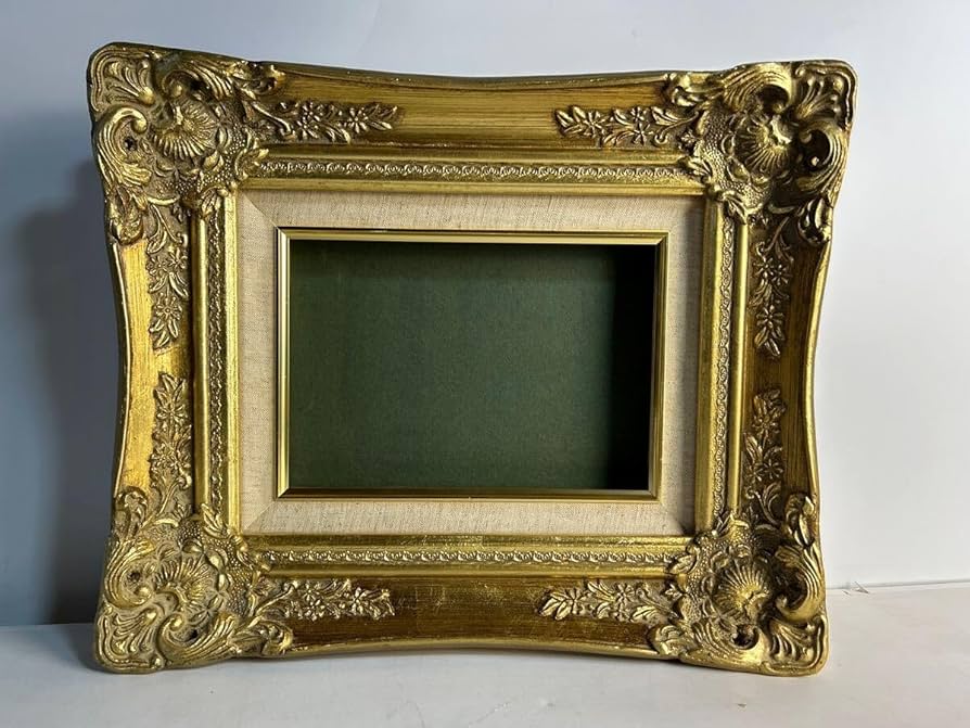 空額 F10号 ゴールド 油絵 外箱付 アートフレーム 空額 F10号 ゴールド