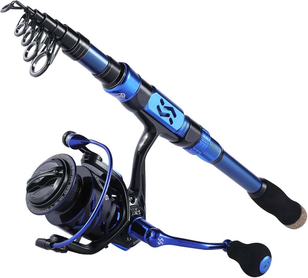 Amazon | Sougayilang 釣り竿リールコンボ ポータブル伸縮釣りポール