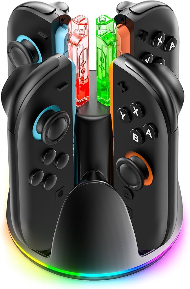 Amazon.co.jp: Switch 2 Joy-Con 充電 スタンド 4台ジョイコン同時磁気
