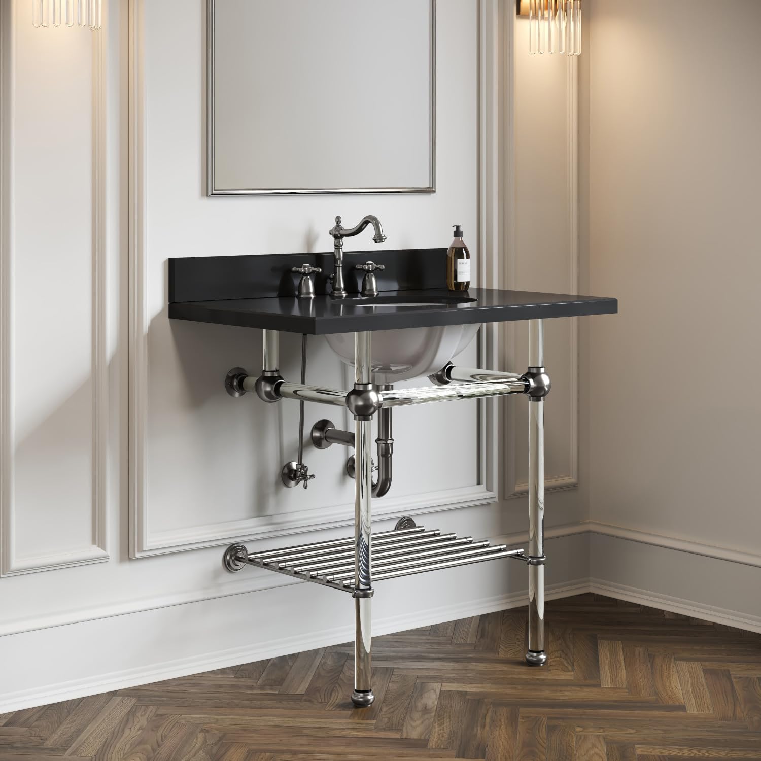 Kingston Brass KB1978AX Heritage Widespread Lavatory Faucet with