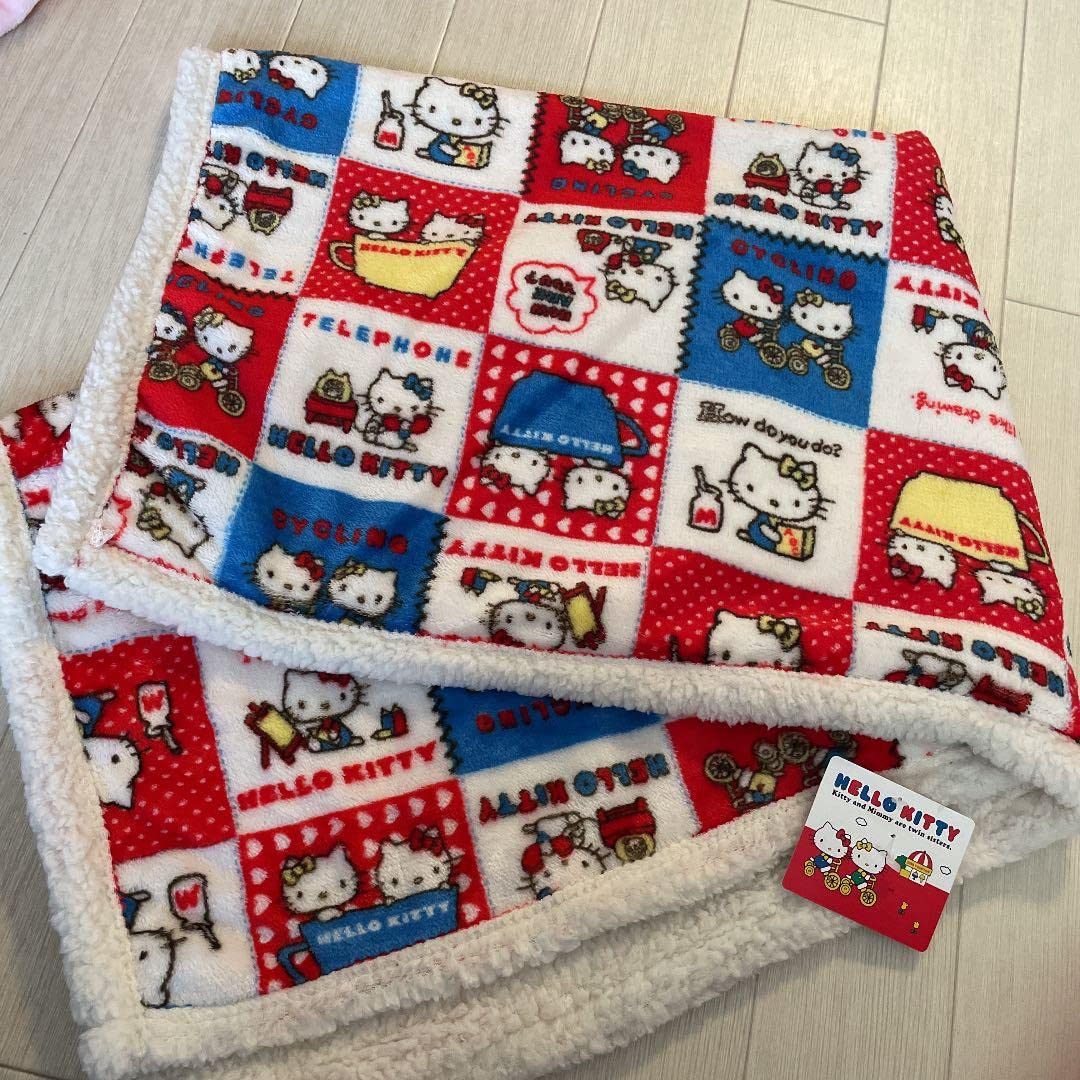 サンリオ ハローキティのブランケット ハローキティ さくらんぼ 毛布