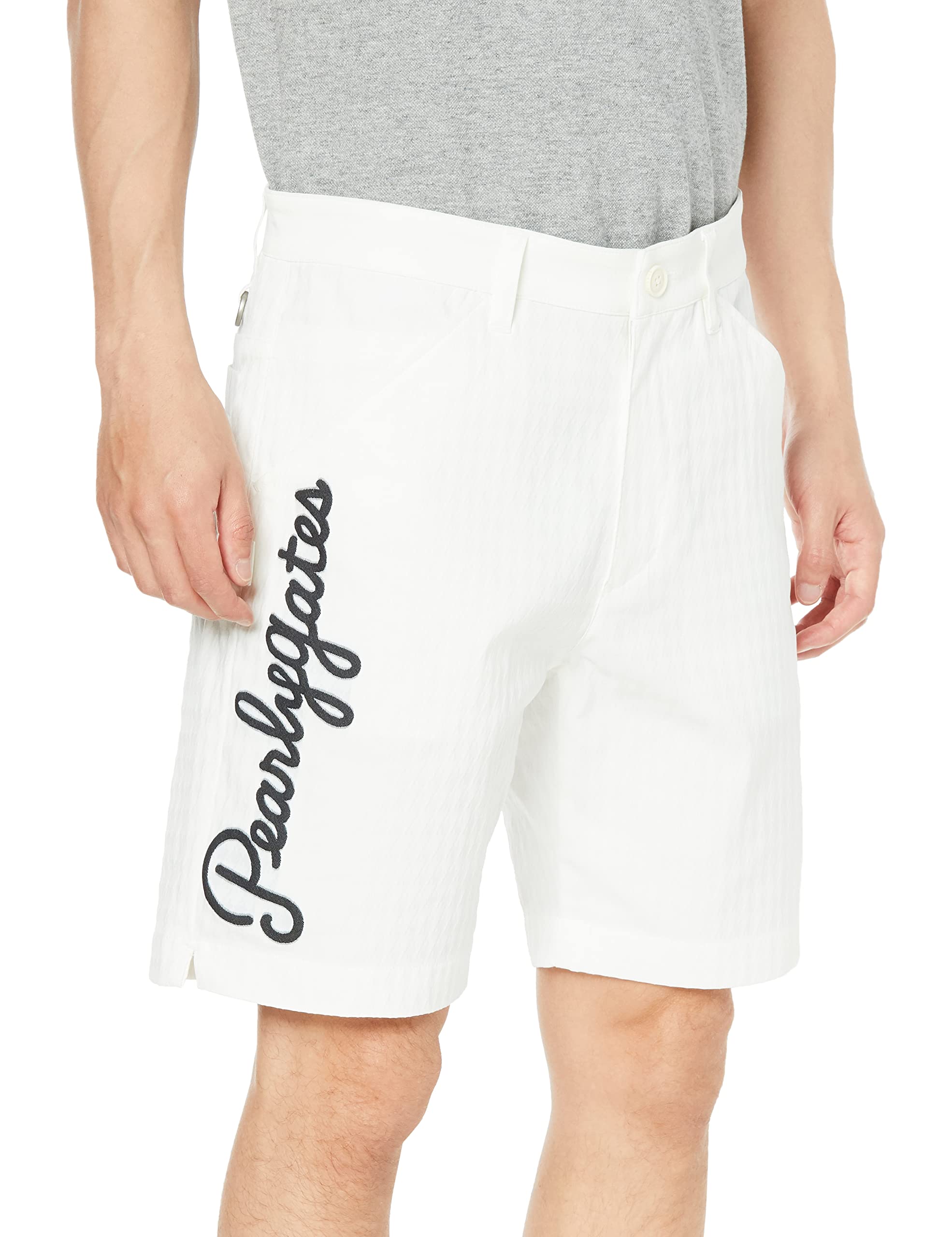 人気完売品パーリーゲイツパロディロゴ柄のカルゼジャガードショート
