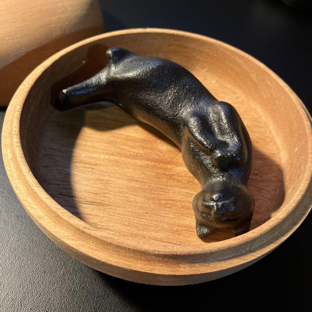 Amazon.co.jp: 使用感少 MIKIMOTO 猫の南部鉄器 ペーパーウェイト 文鎮