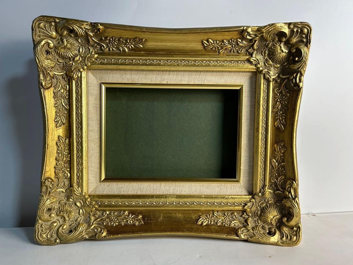 木製額縁 油絵対応 アンティーク調 壁掛けタイプ 木製額縁 油絵対応