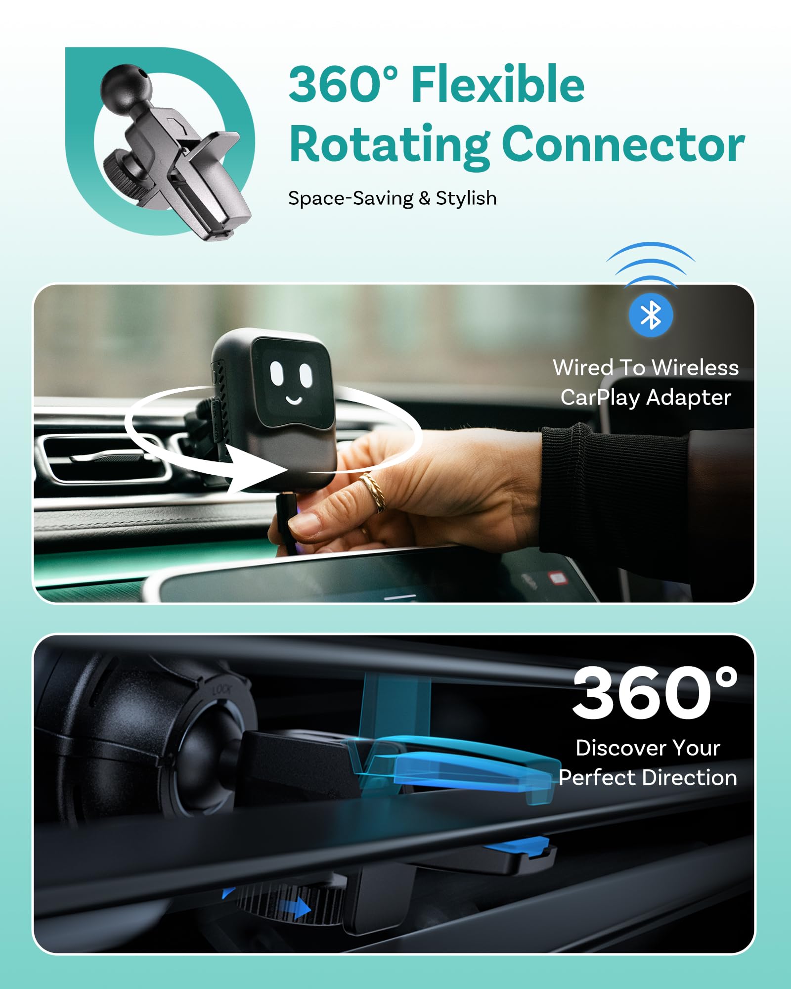 Amazon.com: OTTOCAST Wireless CarPlay AI Box Nano, Android 13, 8GB