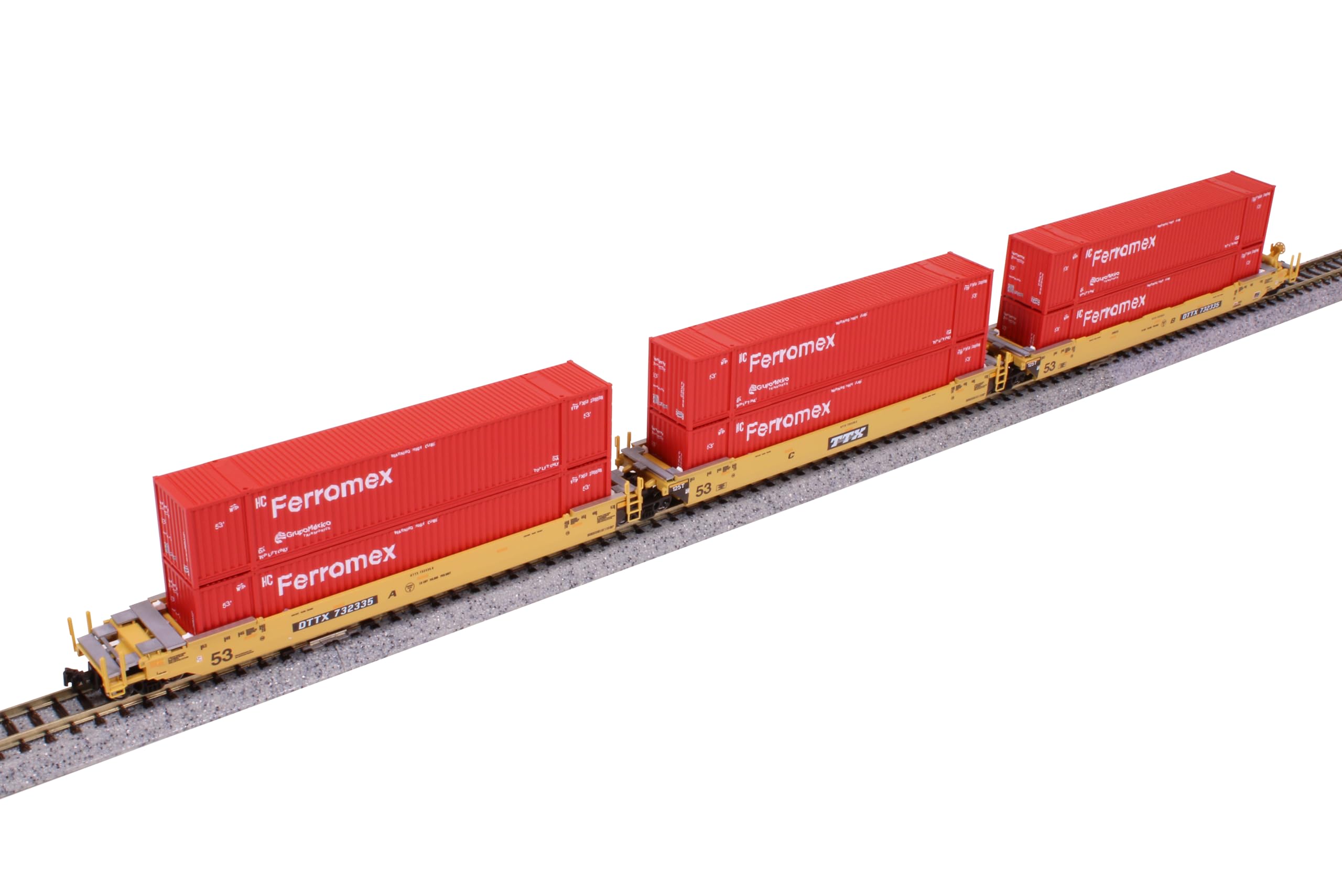 Amazon.com: Kato USA, Inc. MAXI-IV Well Car w/Ferromex Containers