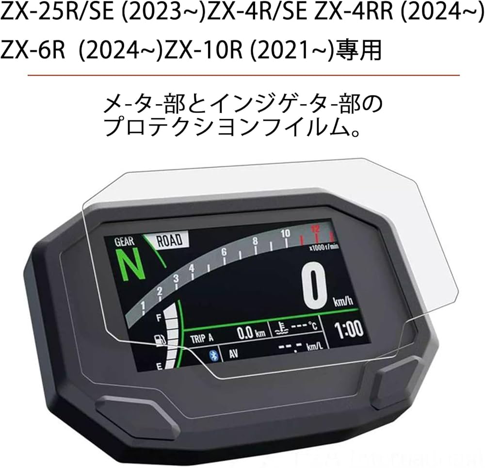 Amazon.co.jp: LEDISHUN バイク用 メーター保護フィルム ZX-25R/SE