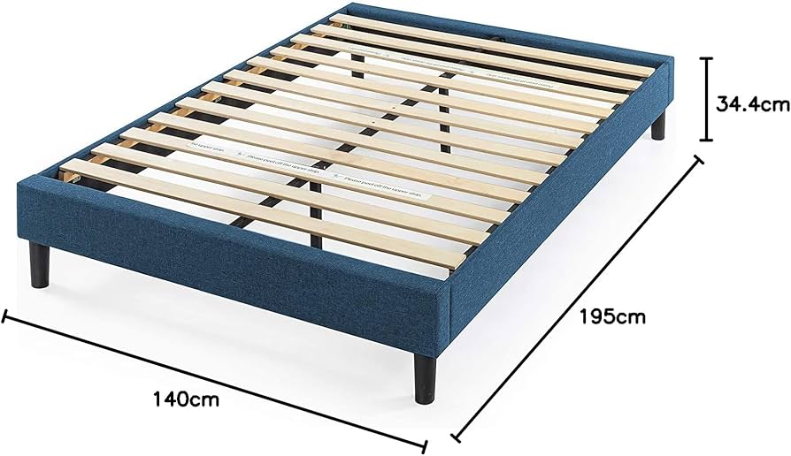 Amazon｜ZINUS 布張り ベッドフレーム ダブル Curtis Upholstered