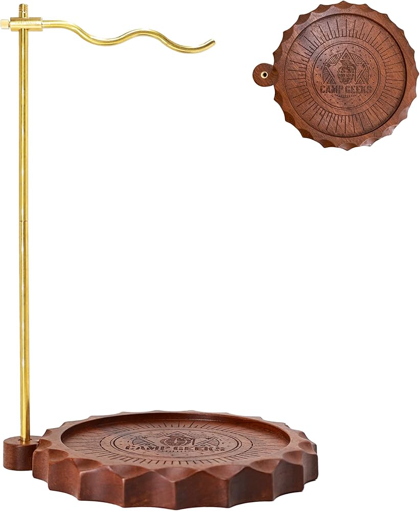 Amazon.co.jp: CAMPGEEKS ランタンスタンド 卓上 真鍮製フック