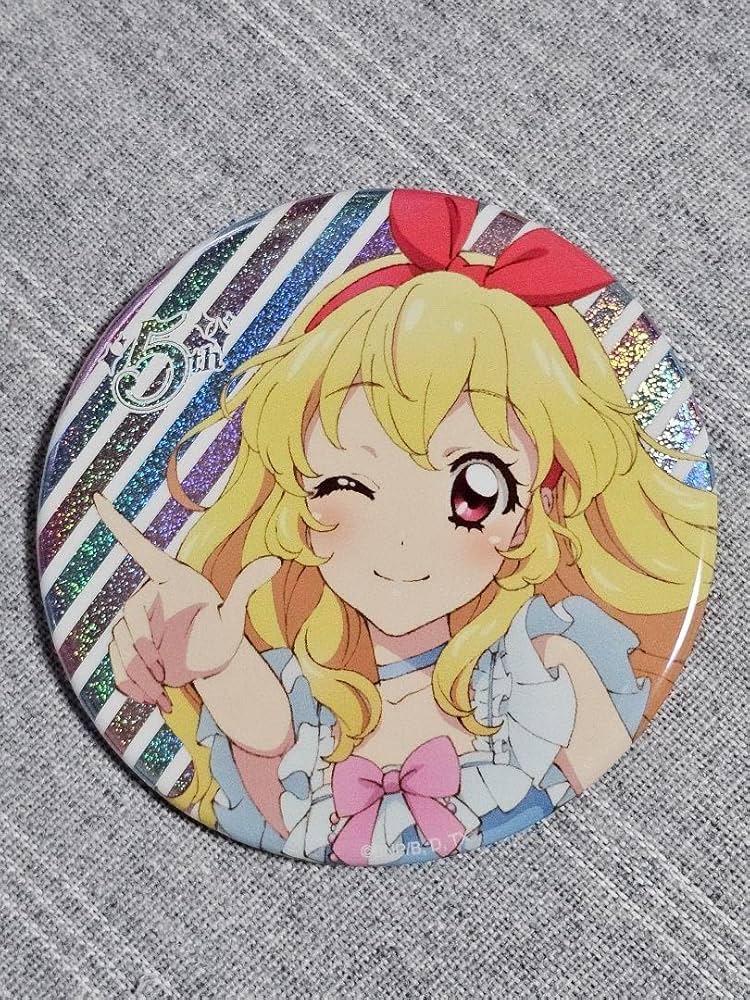 アイカツ！ 5th グリッター缶バッジ 星宮いちご